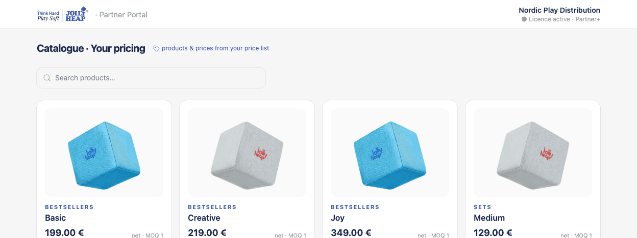 Portal dystrybutora – katalog z Twoimi cenami